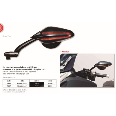 ESPELHO DIREITO SUPER VIPER PRETO