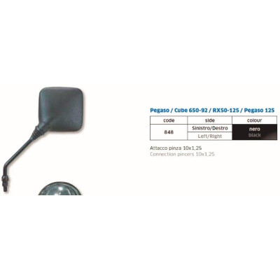 FAROL ESPELHO APRILIA PEGASO CUBE RX ESQUERDA DIREITA