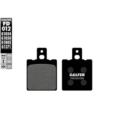 GALFER FD012G1054 Almofadas semi-metálicas
