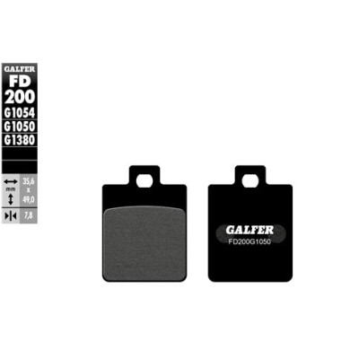GALFER FD200G1054 Almofadas semi-metálicas