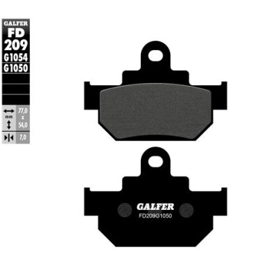 GALFER FD209G1054 Almofadas semi-metálicas