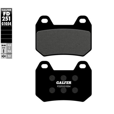 GALFER FD251G1054 Almofadas semi-metálicas