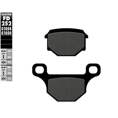 GALFER FD252G1054 Almofadas semi-metálicas