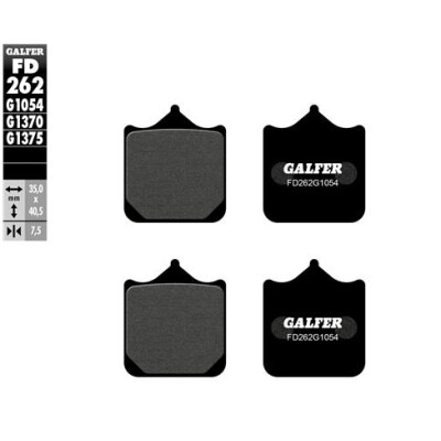 GALFER FD262G1054 Almofadas semi-metálicas