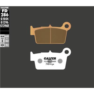 Pastilhas Offroad Sinterizadas GALFER FD286G1396R