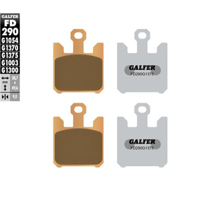 Pastilhas esportivas sinterizadas GALFER FD290G1375