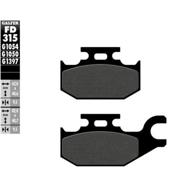 Pastilhas para patinete GALFER FD315G1050