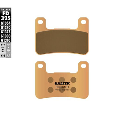 Pastilhas de corrida sinterizadas GALFER FD325G1310