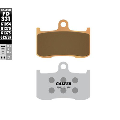 Pastilhas esportivas sinterizadas GALFER FD331G1375