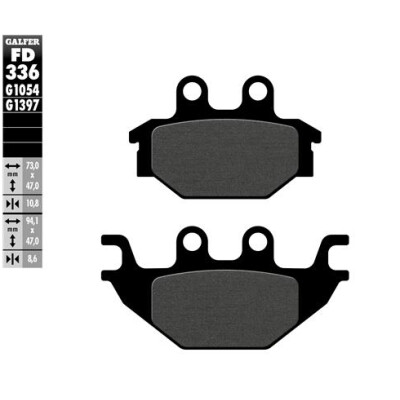 GALFER FD336G1054 Almofadas semi-metálicas