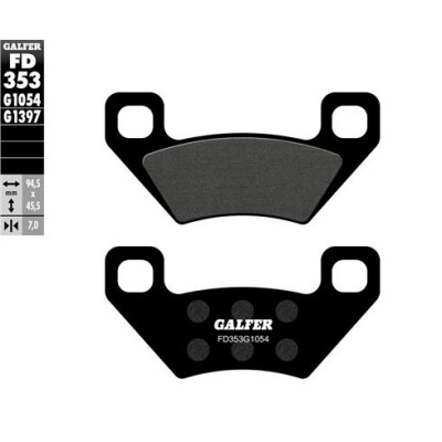 GALFER FD353G1054 Pastilhas semi metálicas
