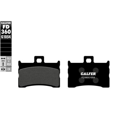 GALFER FD360G1054 Almofadas semi-metálicas