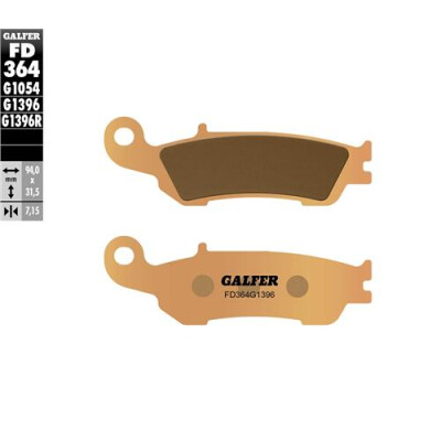 Pastilhas Offroad Sinterizadas GALFER FD364G1396
