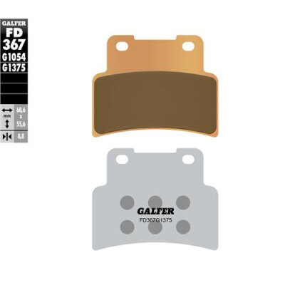 Pastilhas esportivas sinterizadas GALFER FD367G1375