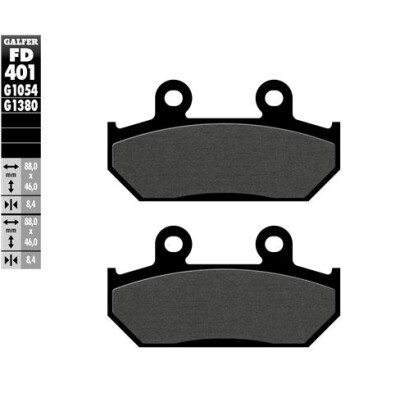 GALFER FD401G1054 Almofadas semi-metálicas