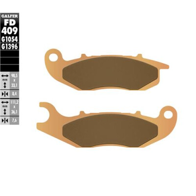 Pastilhas Offroad Sinterizadas GALFER FD409G1396