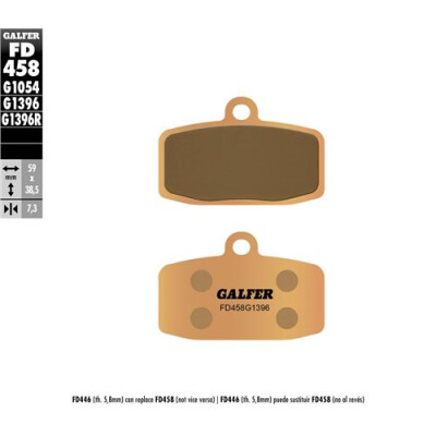 Pastilhas Offroad Sinterizadas GALFER FD458G1396