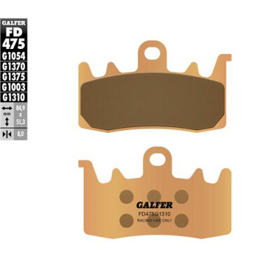 Pastilhas de corrida sinterizadas GALFER FD475G1310