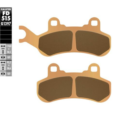 Pastilhas GALFER FD515G1397 Sinter Offroad Can Am