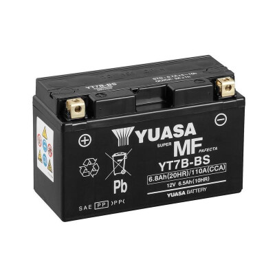 Bateria de motocicleta Yuasa YT7B-BS MF 6.8Ah 11