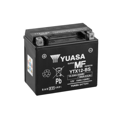 Bateria de motocicleta Yuasa YTX12-BS MF