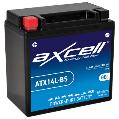 Bateria de motocicleta GEL ATX14L-BS
