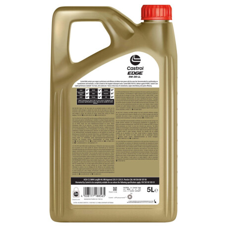 Castrol Edge 5W30 LL 5L . Preço: 53,12€. Envios em 48h -Endado