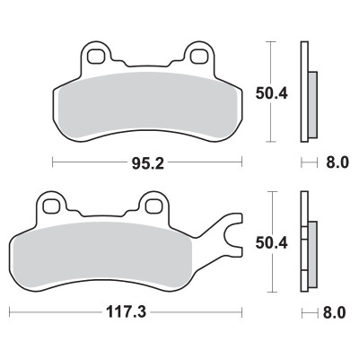 PASTILHAS DE FREIO BREMBO 07GR91SX