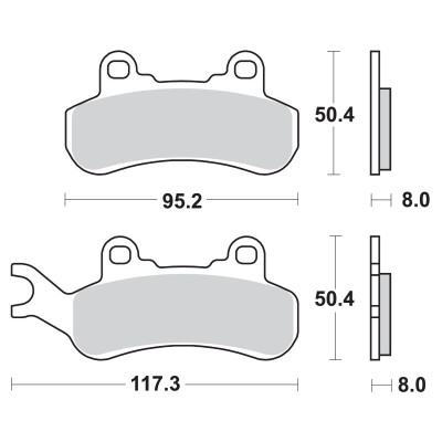 PASTILHAS DE FREIO BREMBO 07GR92SX