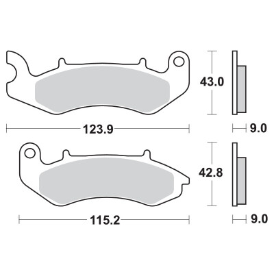 PASTILHAS DE FREIO BREMBO 07GR94CC
