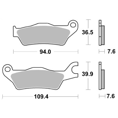 PASTILHAS DE FREIO BREMBO 07SU33CC