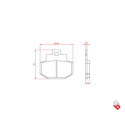 J. PASTILHA DE FREIO BR3024 BRENTA