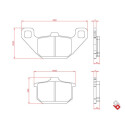 J. PASTILHA DE FREIO BR3061 BRENTA