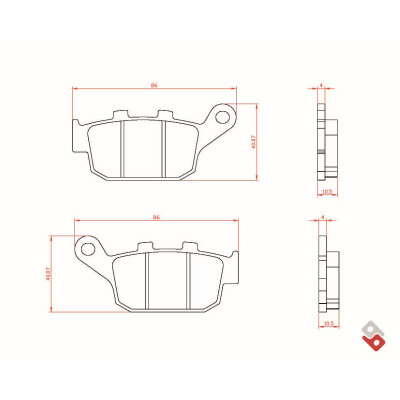 J.BRAKE PASS BR3073 BRENTA