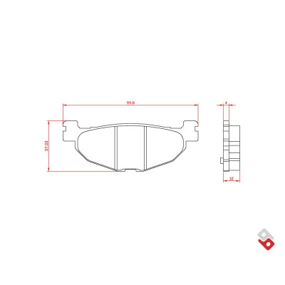 J.BRAKE PASS BR3078 BRENTA