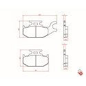J. PASTILHA DE FREIO BR3108 BRENTA
