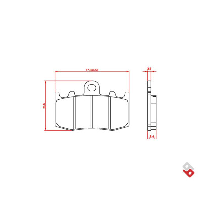 J.BRAKE PASS BR3123 BRENTA