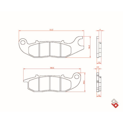 J.BRAKE PASS BR3147 BRENTA