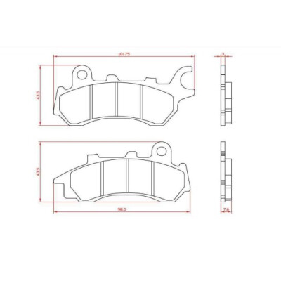 J. PASTILHA DE FREIO BR3200 BRENTA