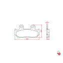 J. PASTILHA DE FREIO BR3204 BRENTA