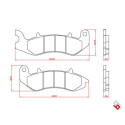 J. PASTILHA DE FREIO BR3250 BRENTA
