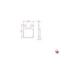J. PASTILHA DE FREIO BR4015 BRENTA