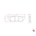 J. PASTILHA DE FREIO BR4022 BRENTA
