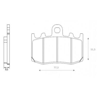 J. PASTILHA DE FREIO BR4123 BRENTA