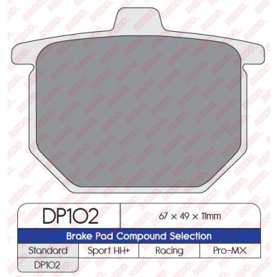 J. PASTILHA DE FREIO DP102