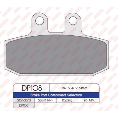 J. PASTILHA DE FREIO DP108