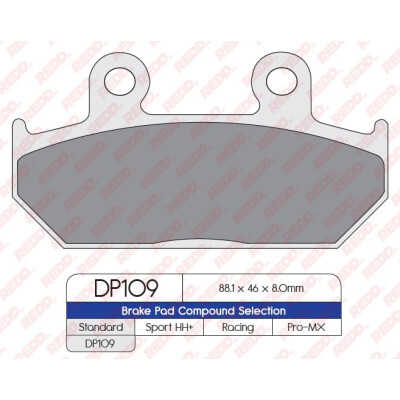 J. PASTILHA DE FREIO DP109