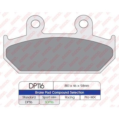 J. PASTILHA DE FREIO DP116