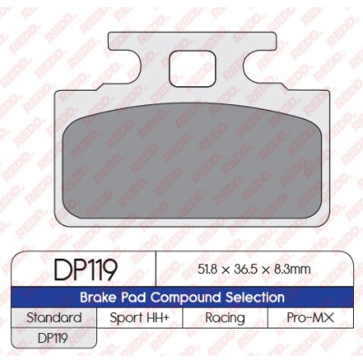 J. PASTILHA DE FREIO DP119