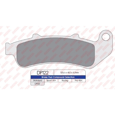 J. PASTILHA DE FREIO DP122